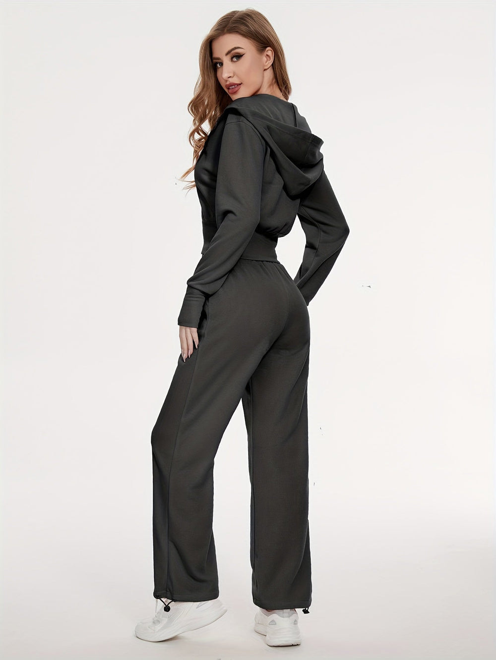 Set met hoodie en wijde broek