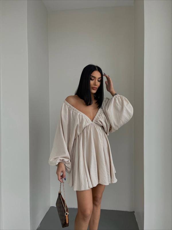 Boho Off-Shoulder Mini Jurk