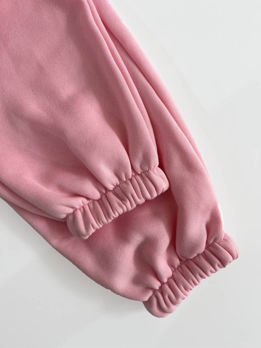 Blus med dragkedja och träningsoverallsbyxa