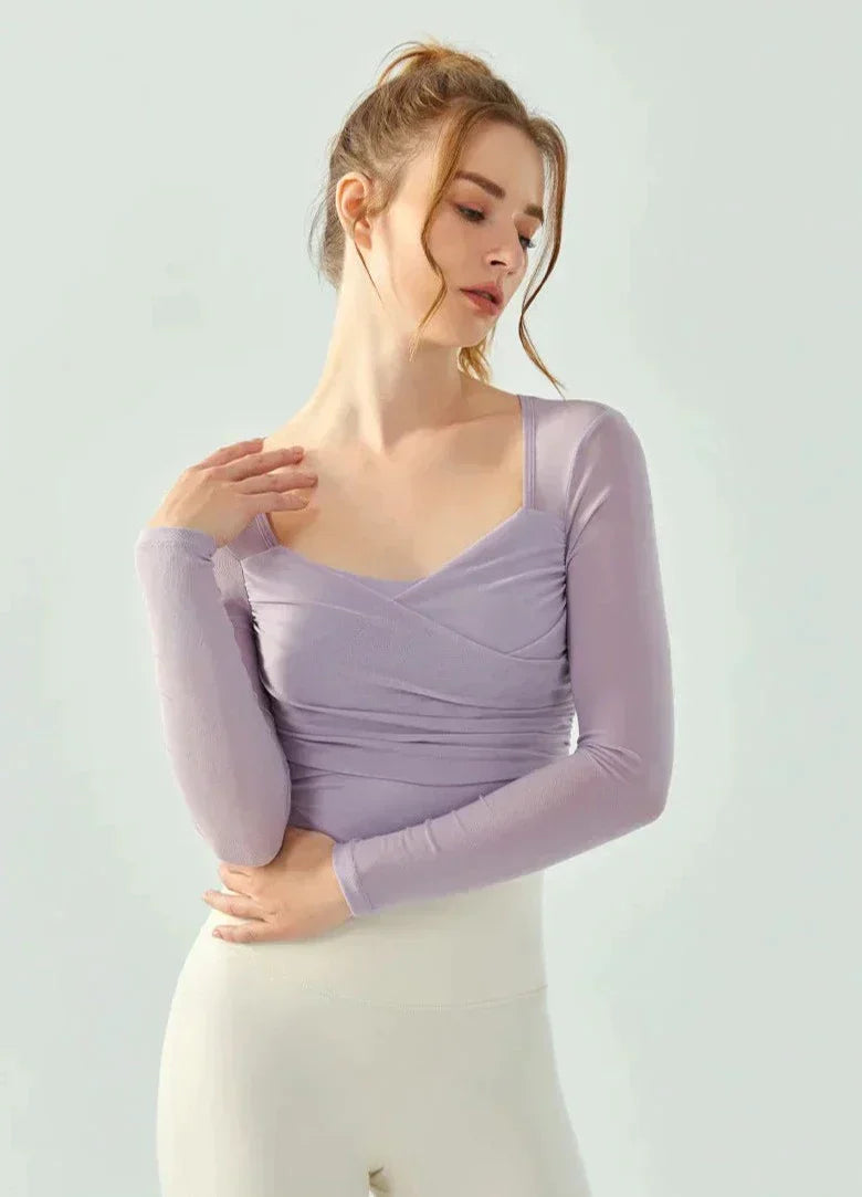 Snodd sport-T-shirt med bar rygg