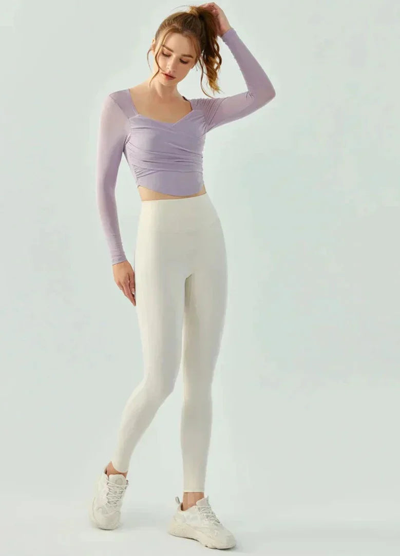 Snodd sport-T-shirt med bar rygg