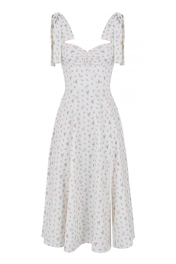Floral midi sun dress