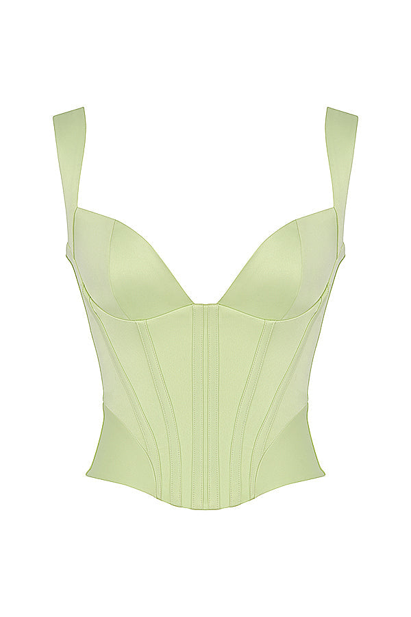 Korsett i structuredsatin