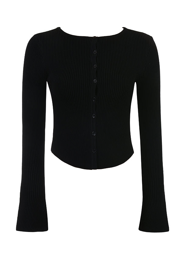 Knitted blouse with narrow pants