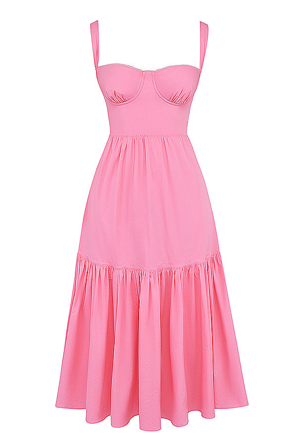 Pink French rosa mini solklänning