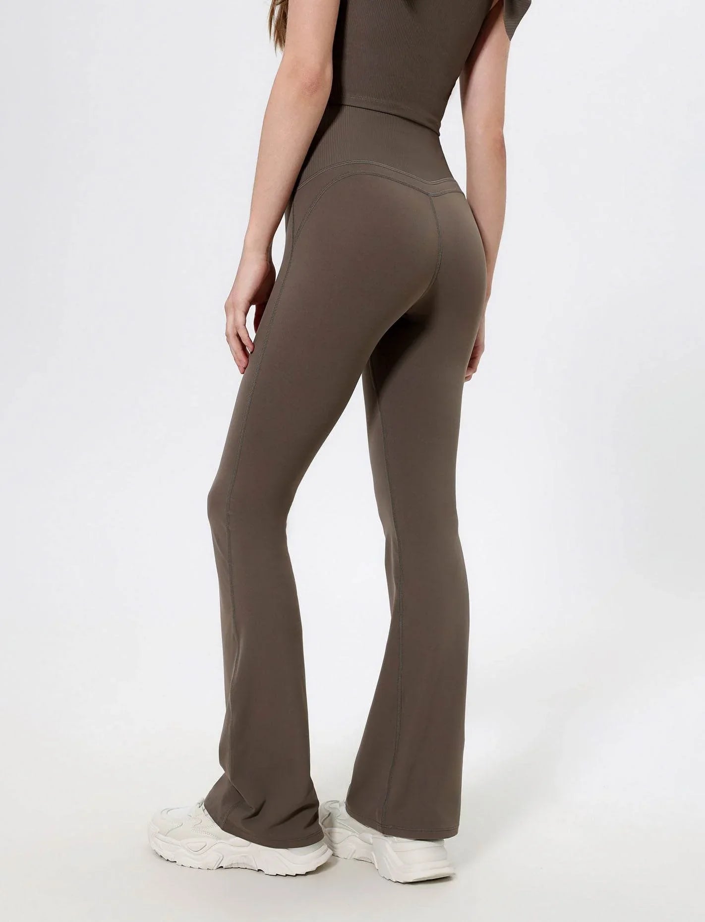 Flared Sportlegging met Hoge Taille