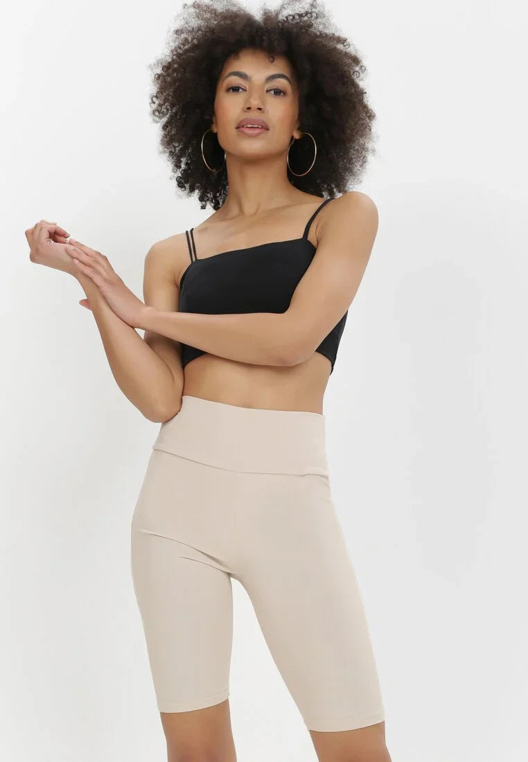 Sport shorts met hoge taille