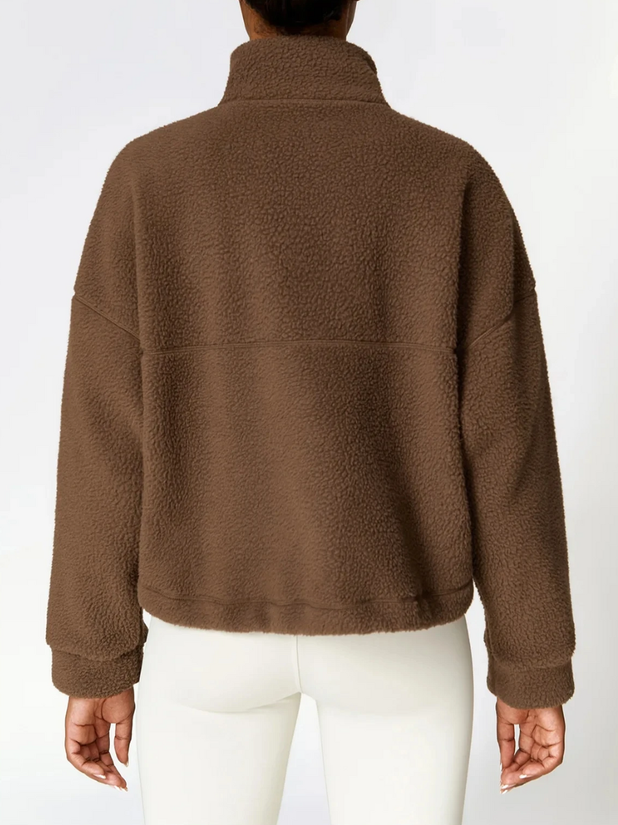 Fitness mjuk fleecejacka