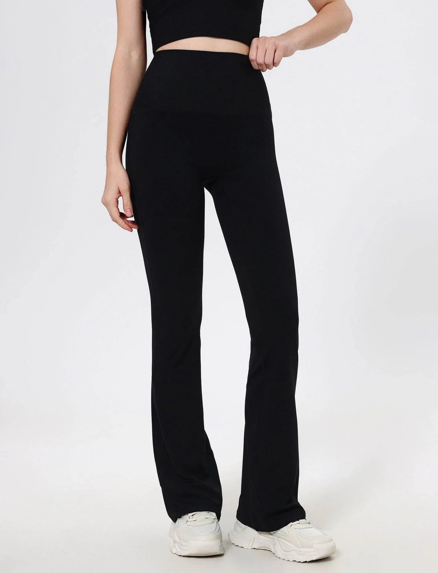Flared Sportlegging met Hoge Taille