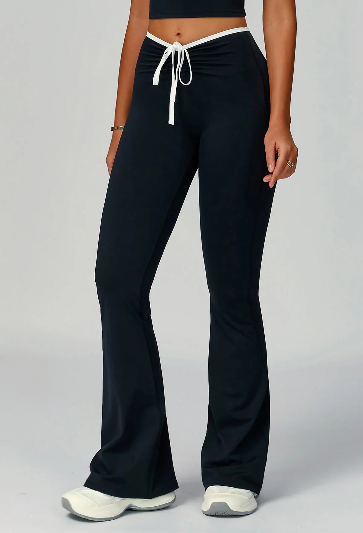 Sportieve Flared Broek met Strikdetail