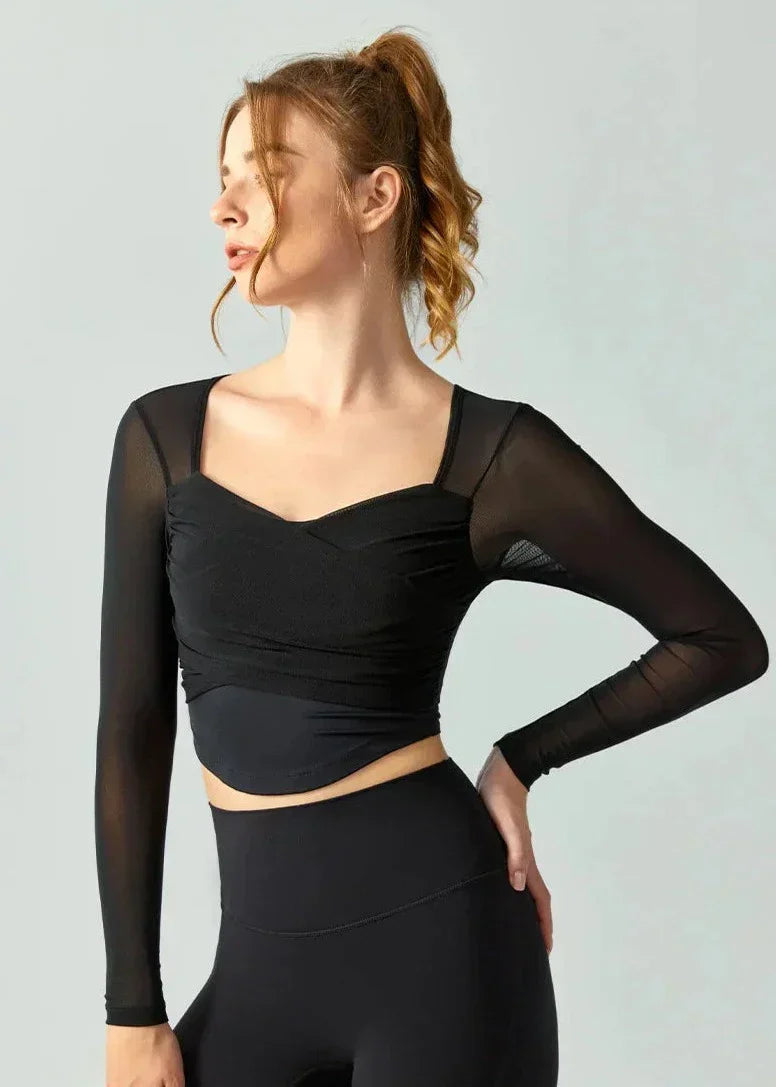 Snodd sport-T-shirt med bar rygg