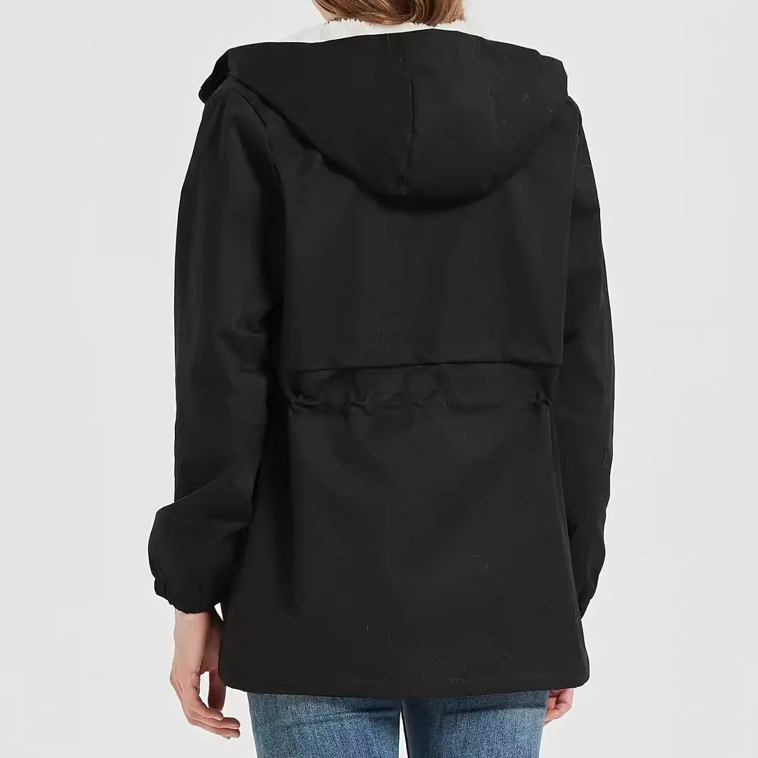 Löst sittande överrock med fleece på insidan