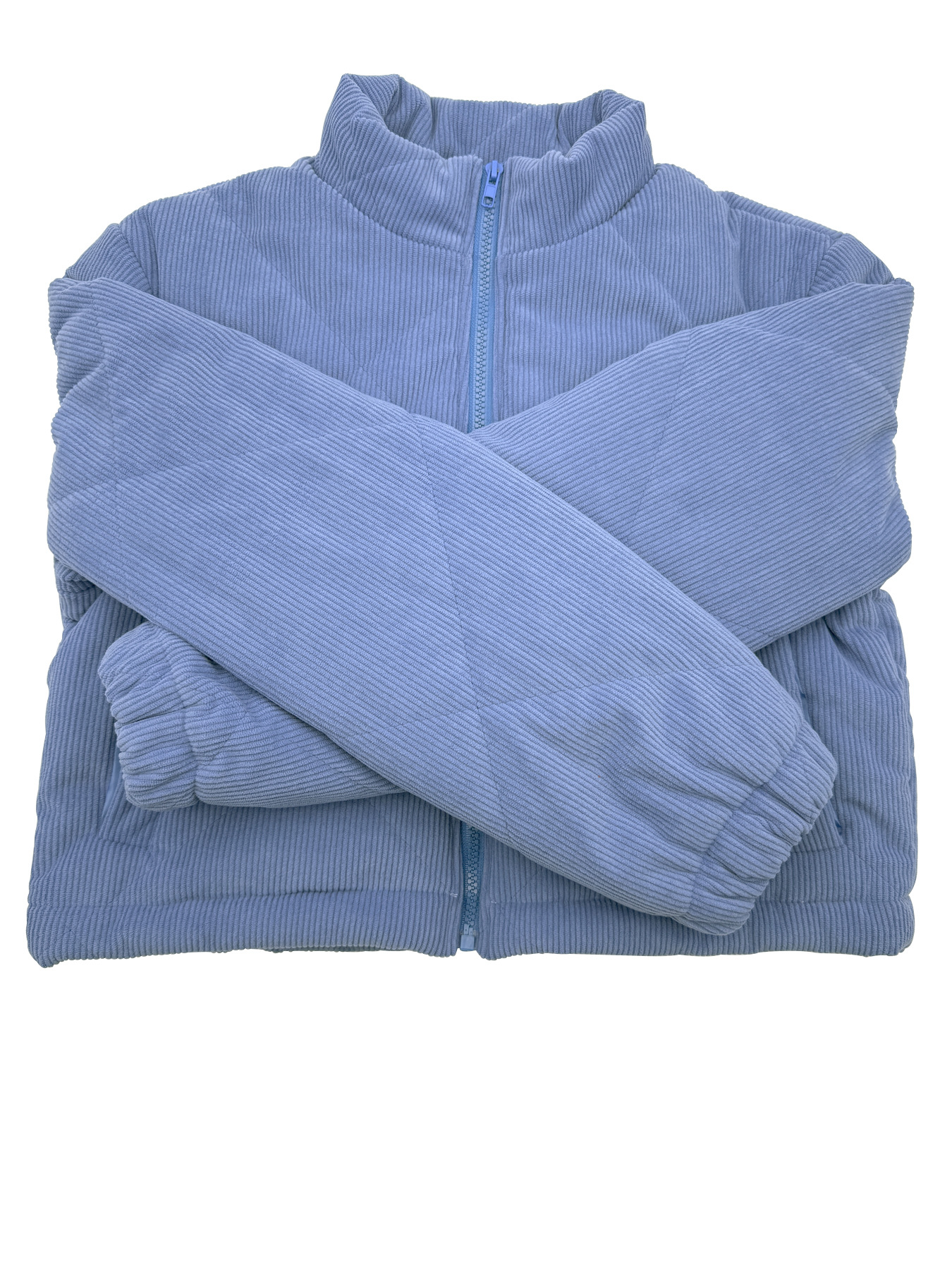 Marinblå casual kort jacka