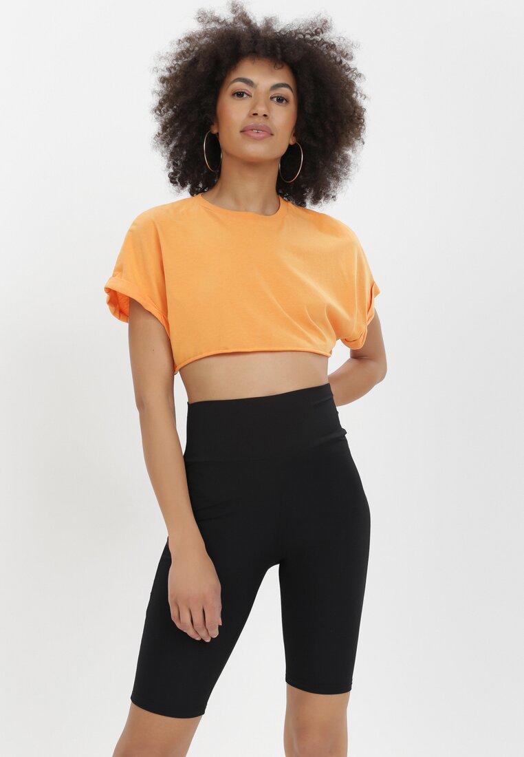 Sport shorts met hoge taille