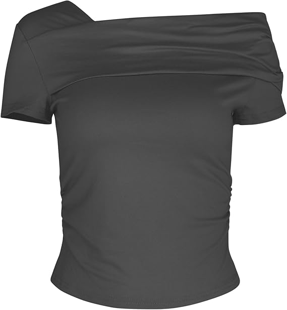 Asymmetrische Off-Shoulder Top