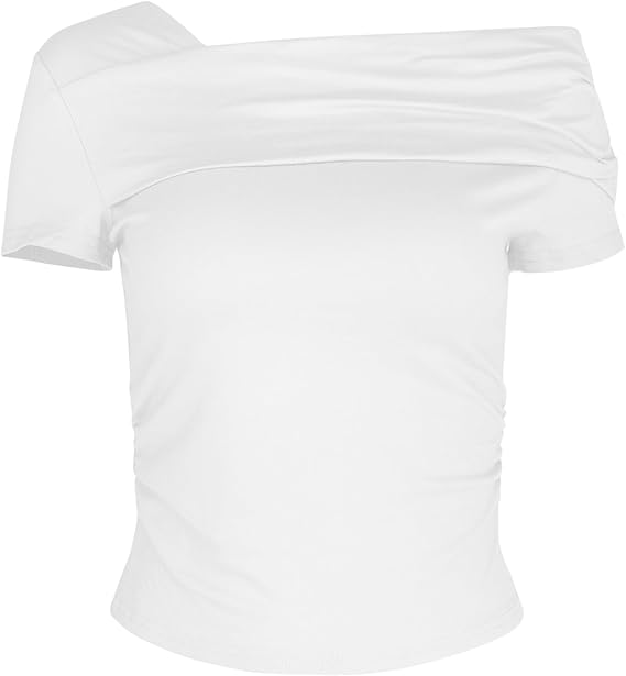 Asymmetrische Off-Shoulder Top