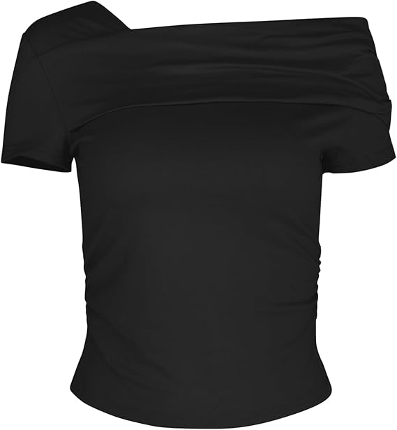 Asymmetrische Off-Shoulder Top