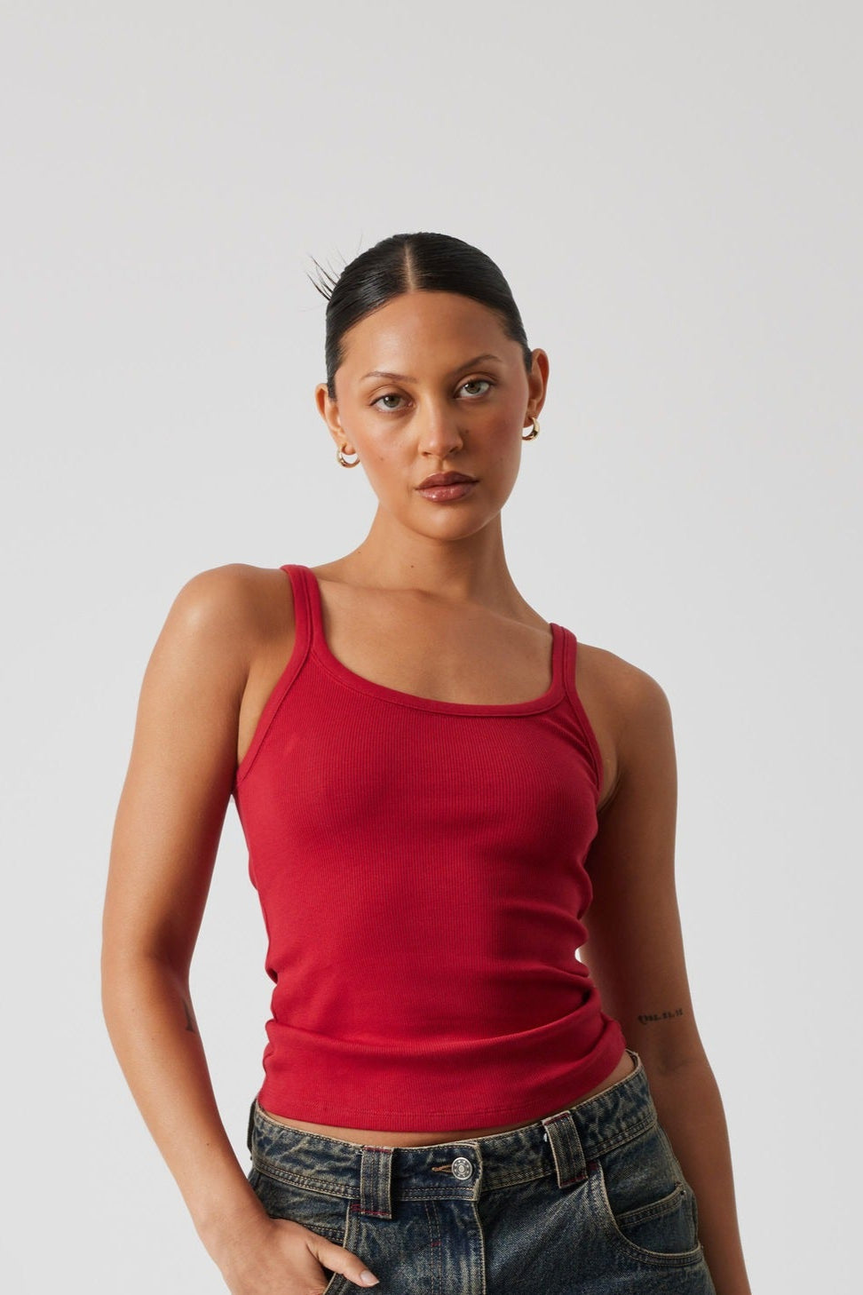 Klassieke Geribde Tanktop
