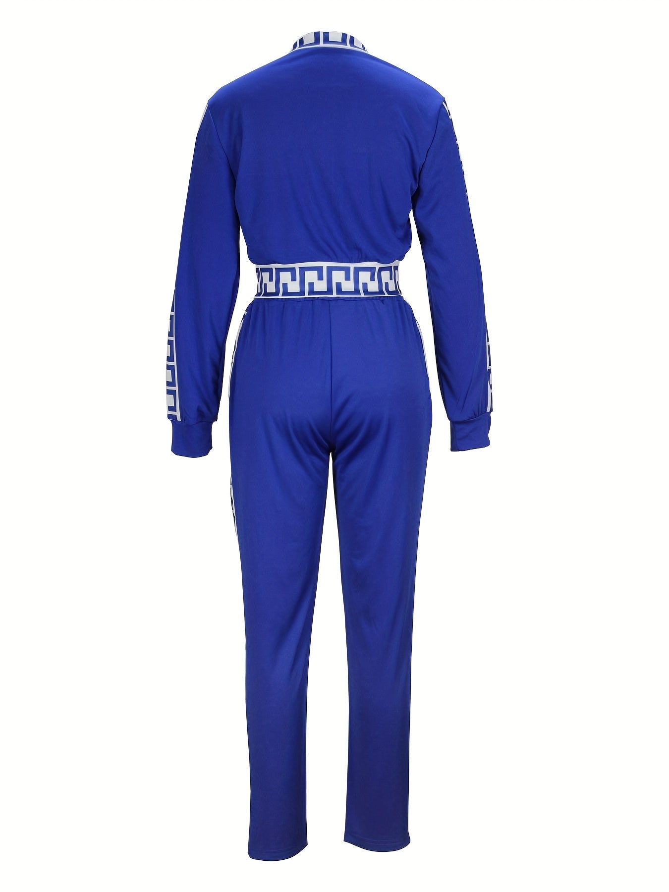 Sportblus och byxor med printdetaljer