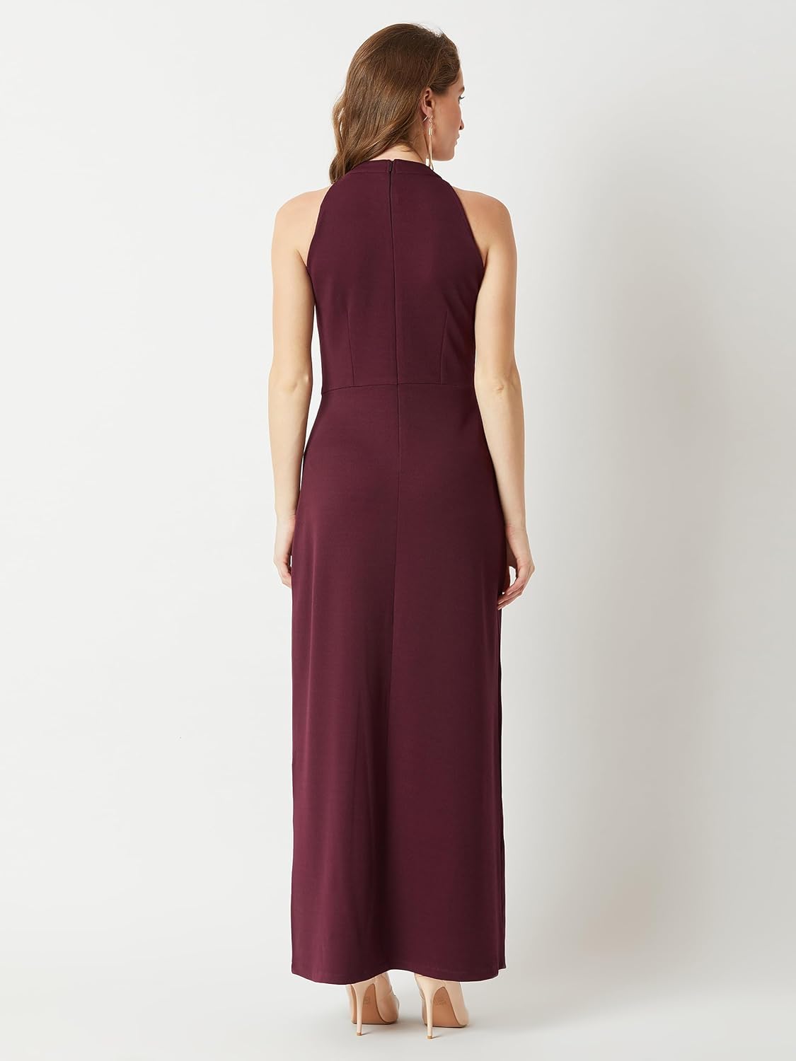 Terresa maxi-jurk met elegante halslijn