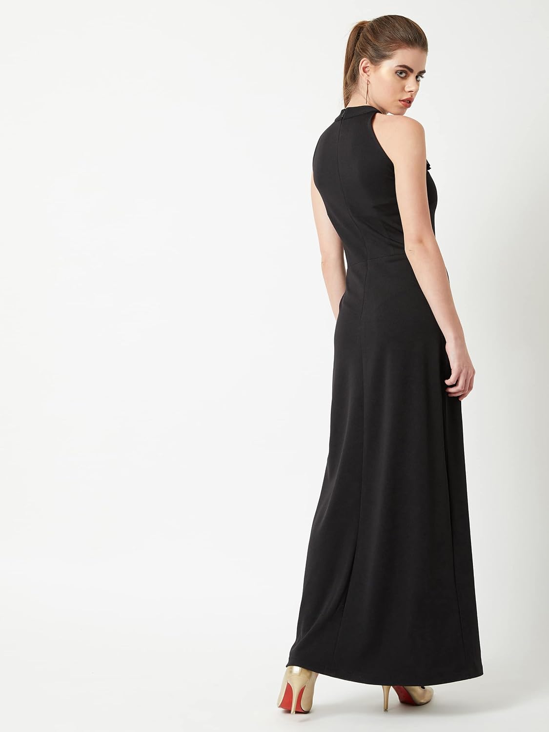 Terresa maxi-jurk met elegante halslijn