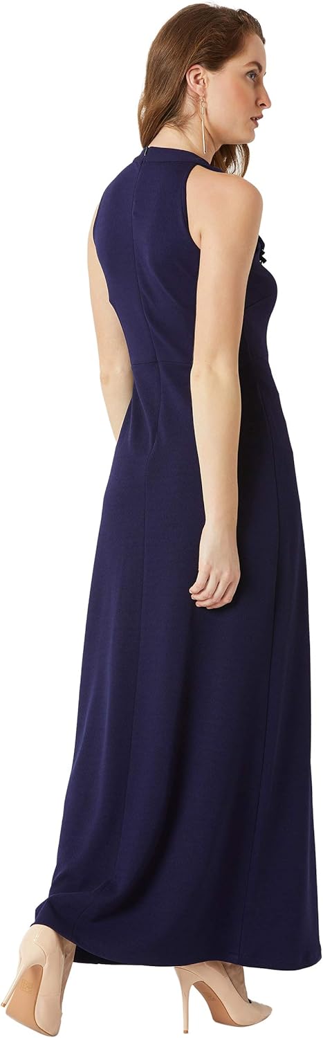 Terresa maxi-jurk met elegante halslijn