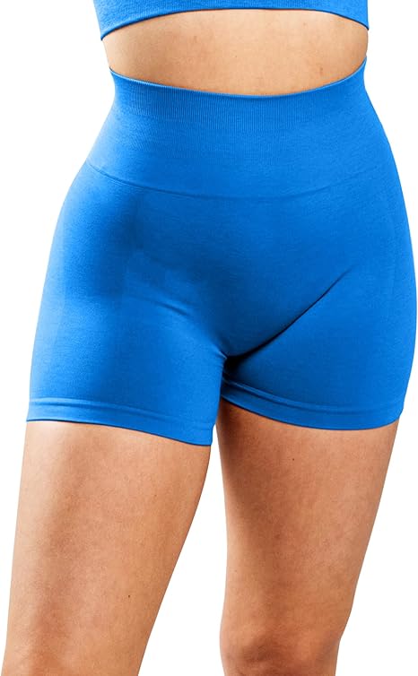 Naadloze sportshorts met hoge taille