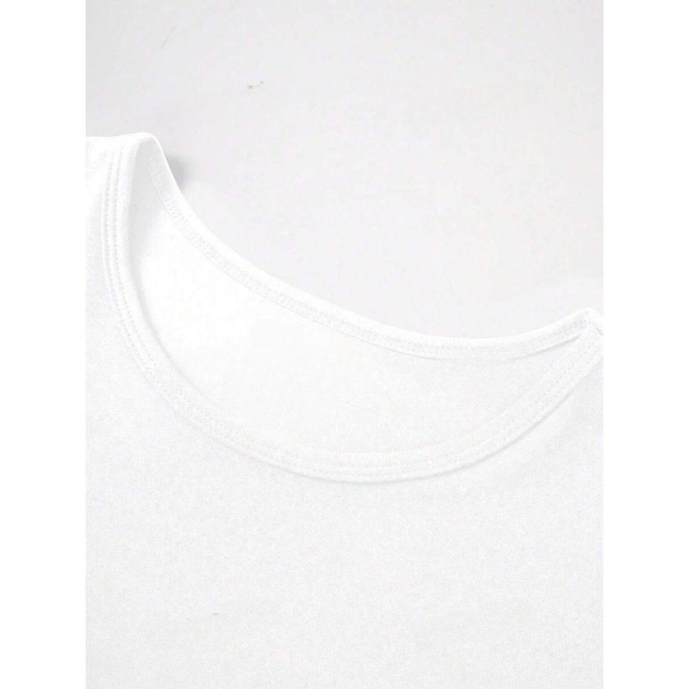 Kort slank t-shirt met ronde hals