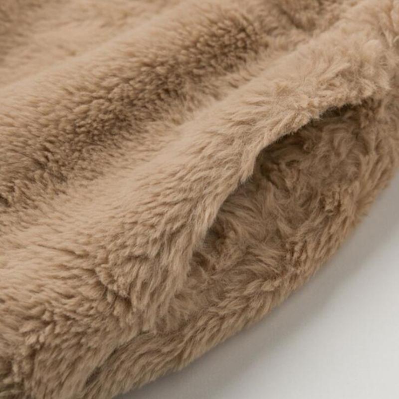 Luxe kort bontjack met kraag