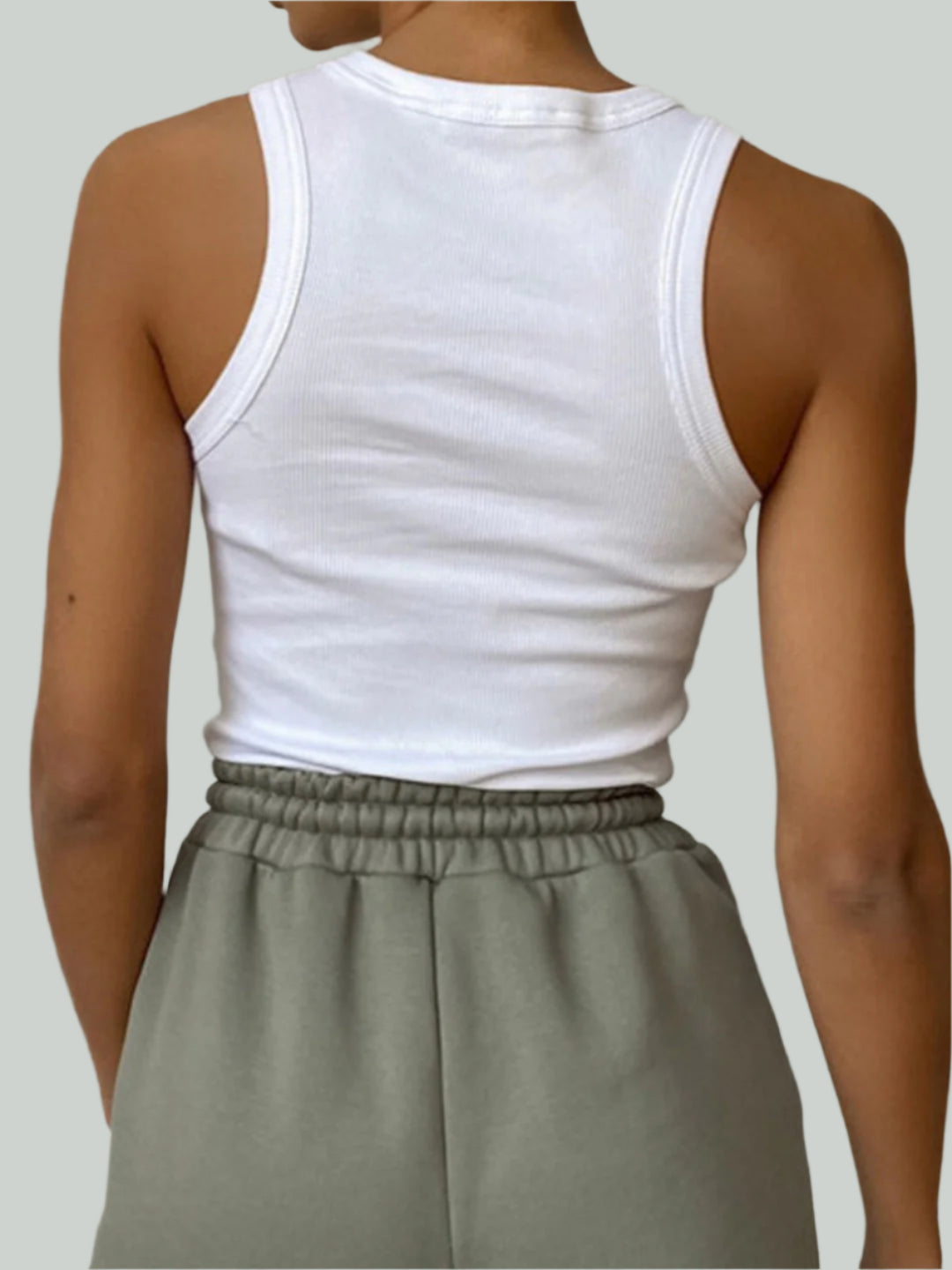 Klassiek Geribd Tanktop