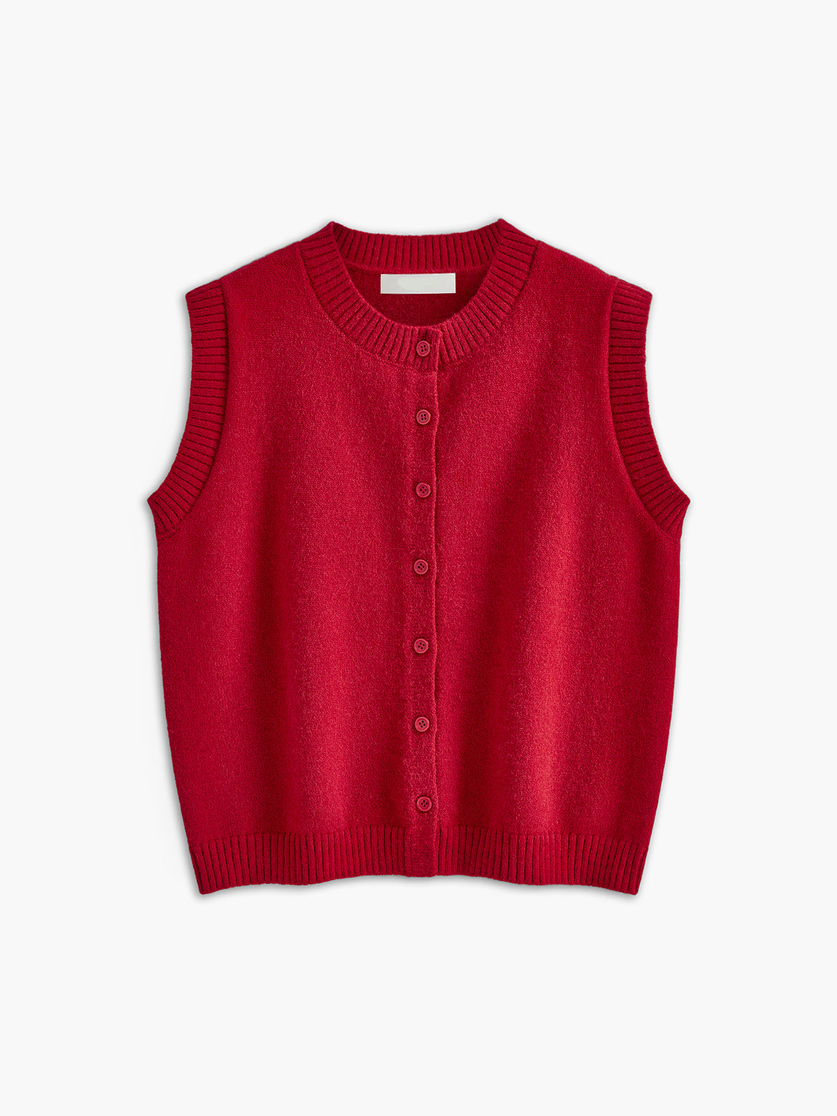 Mouwloos vest met knoopsluiting