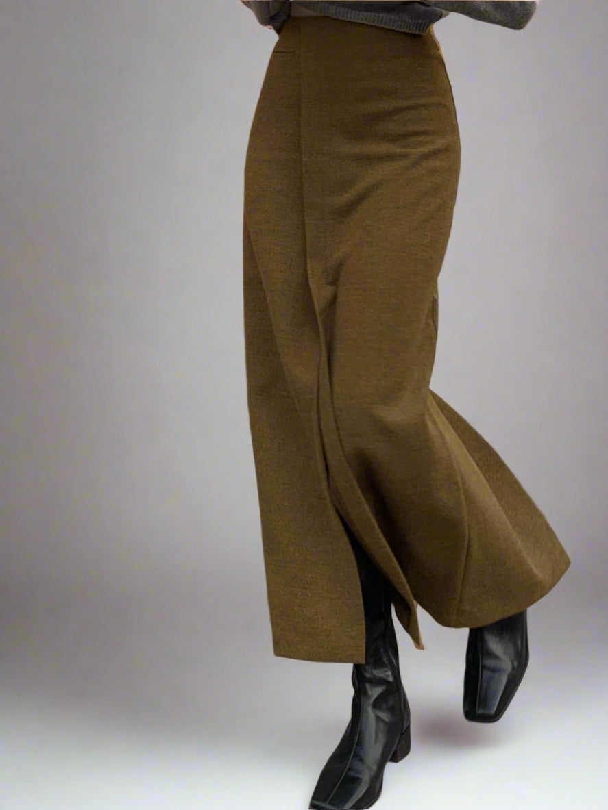 Klassieke Maxi-Rok met Hoge Taille