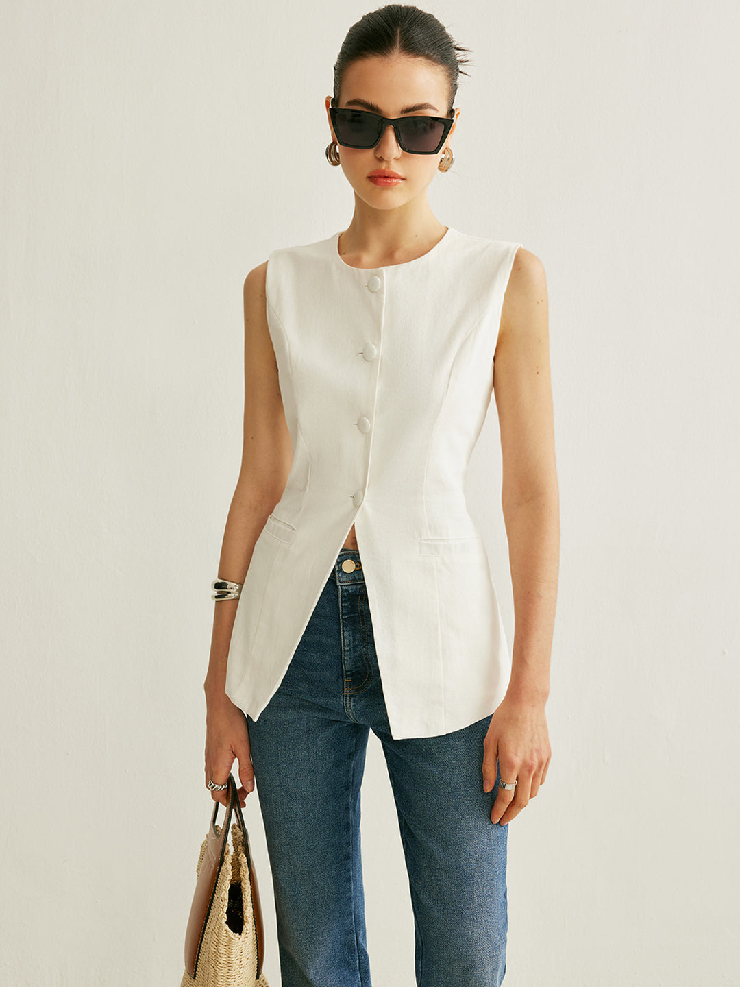 Minimalistisch Getailleerd Gilet