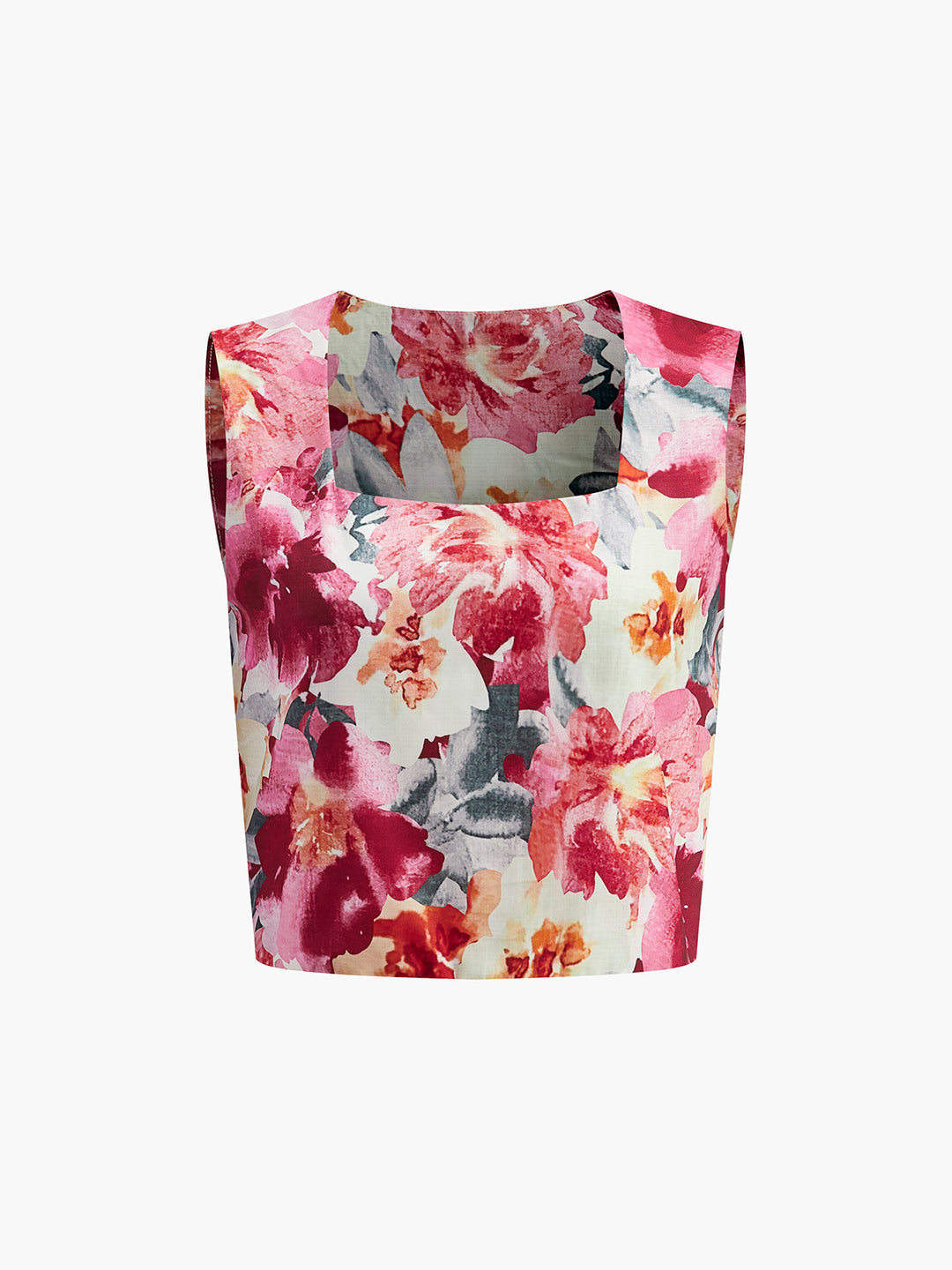Zomerset met bloemenprint, top en short