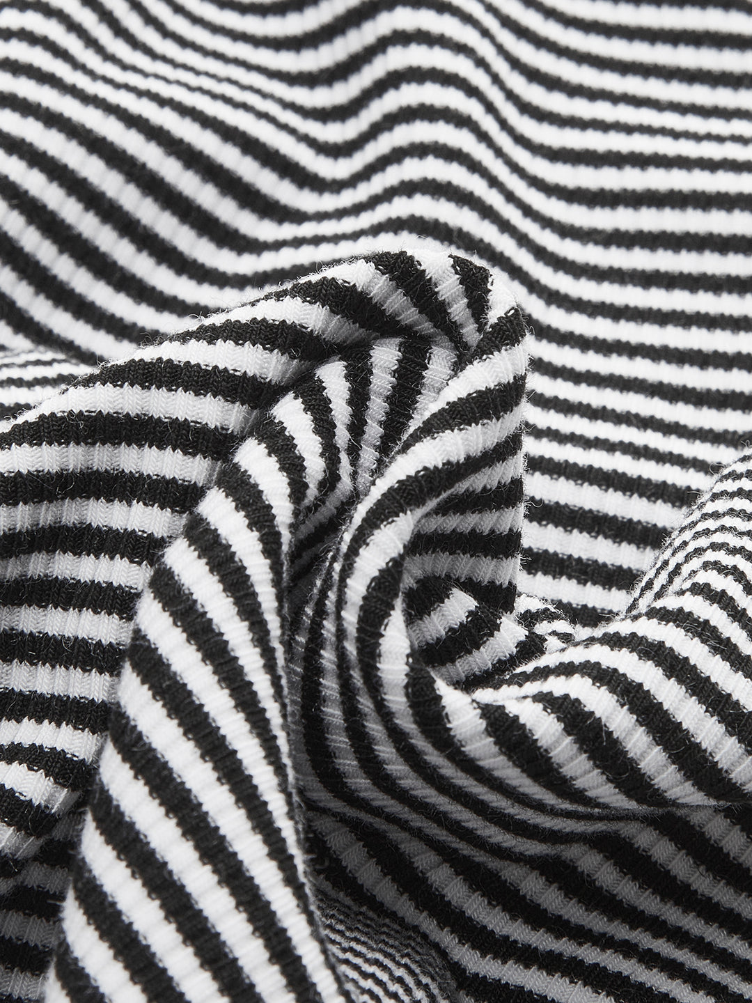Zwart-wit gestreept cropped tanktopje