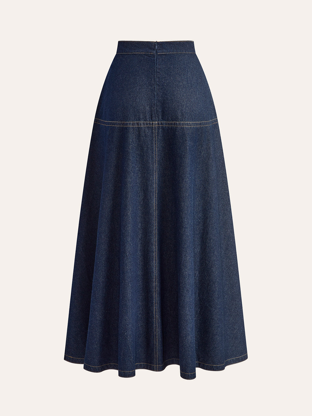 Donkerblauwe Denim Maxi-Rok