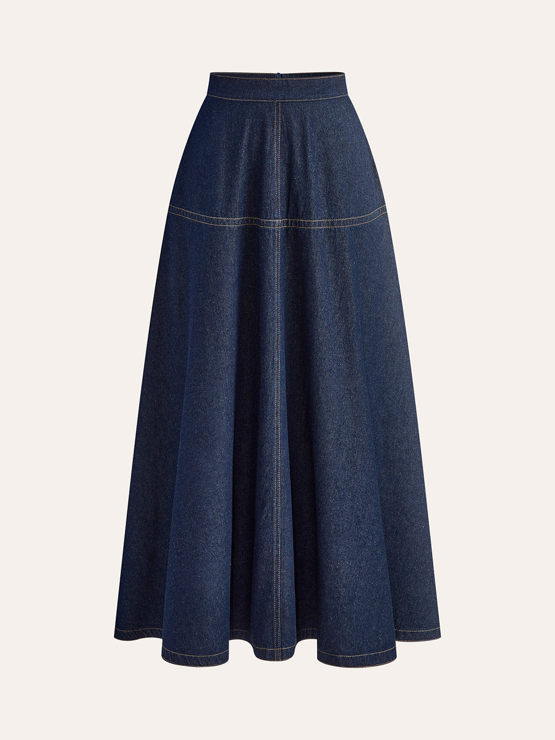Donkerblauwe Denim Maxi-Rok