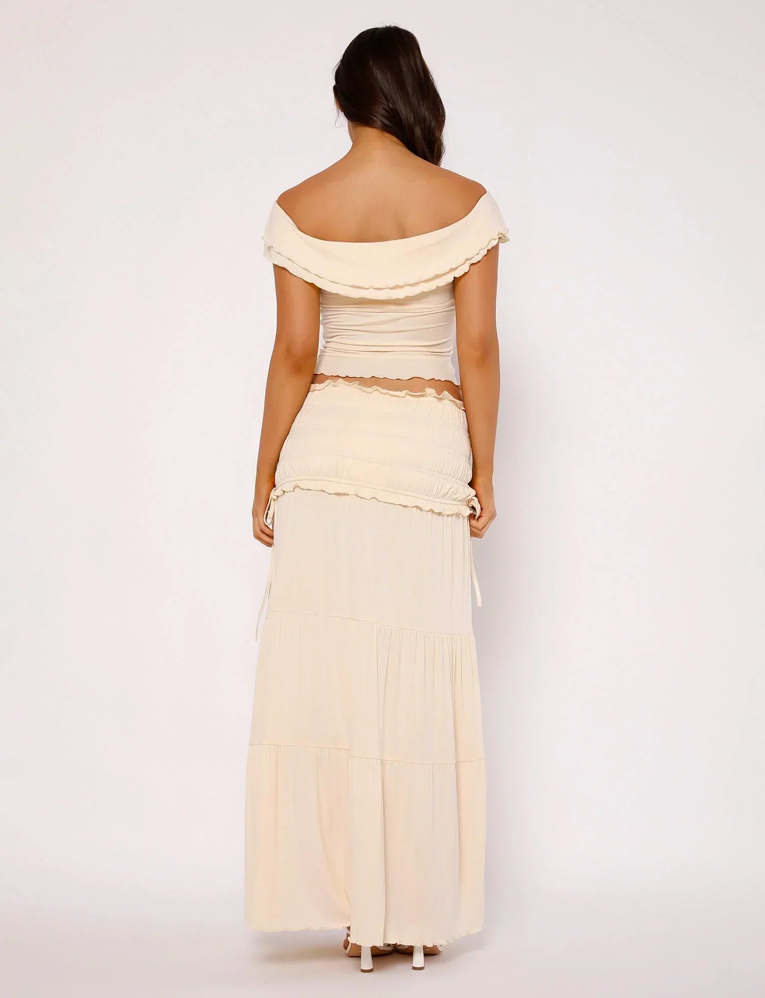 Twist-topp med lång kjol