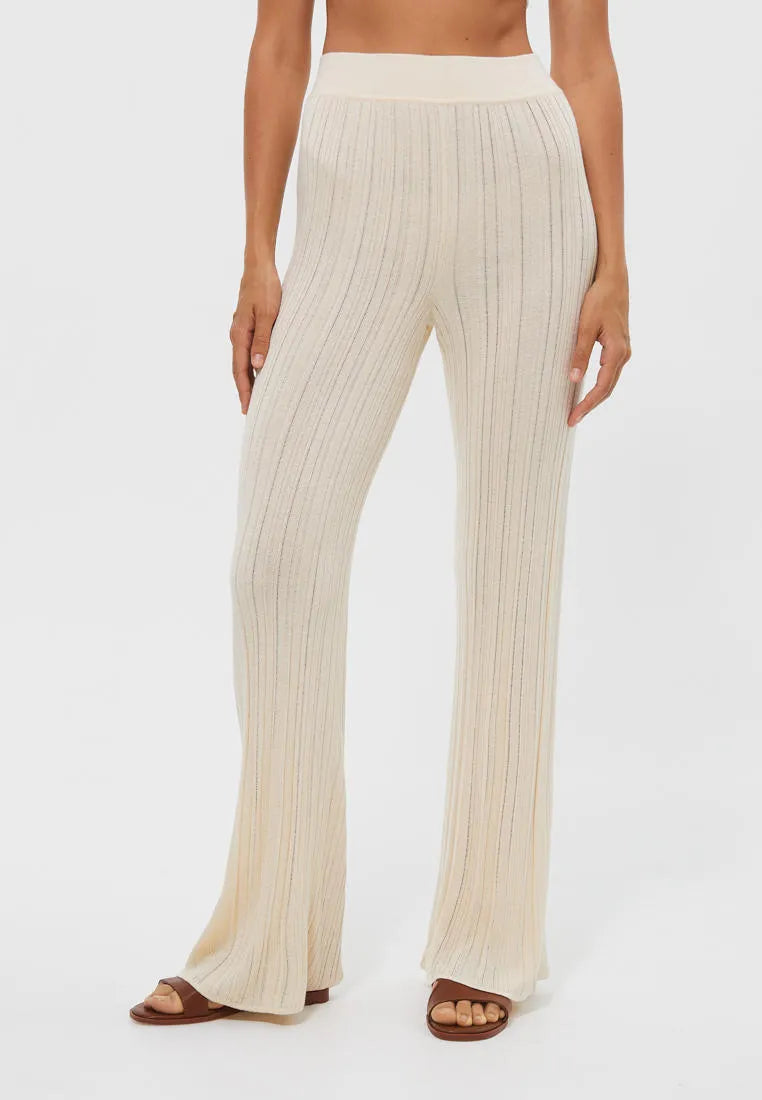Zachte wijde ribbroek