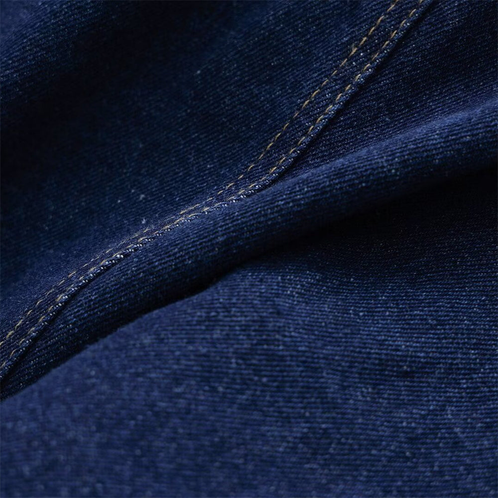 Donkerblauwe Denim Skort