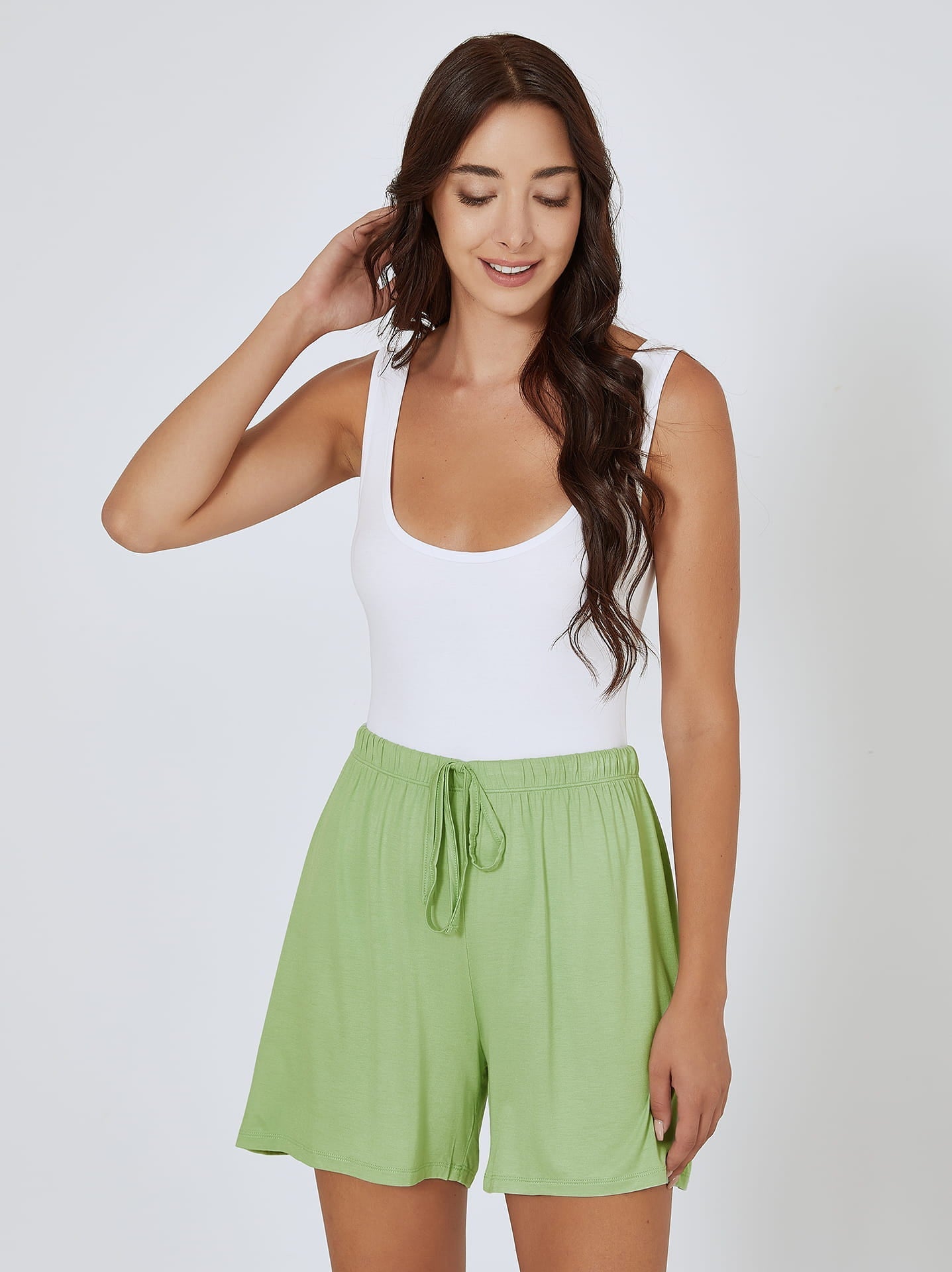 Loungeshorts met trekkoord