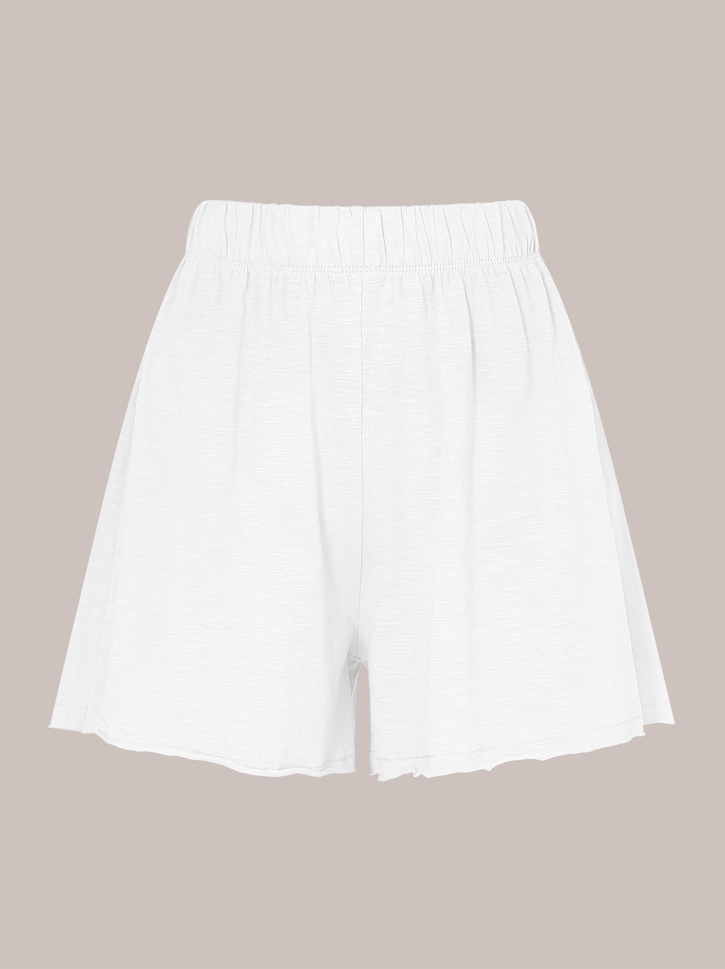 Wijde shorts met elastische taille