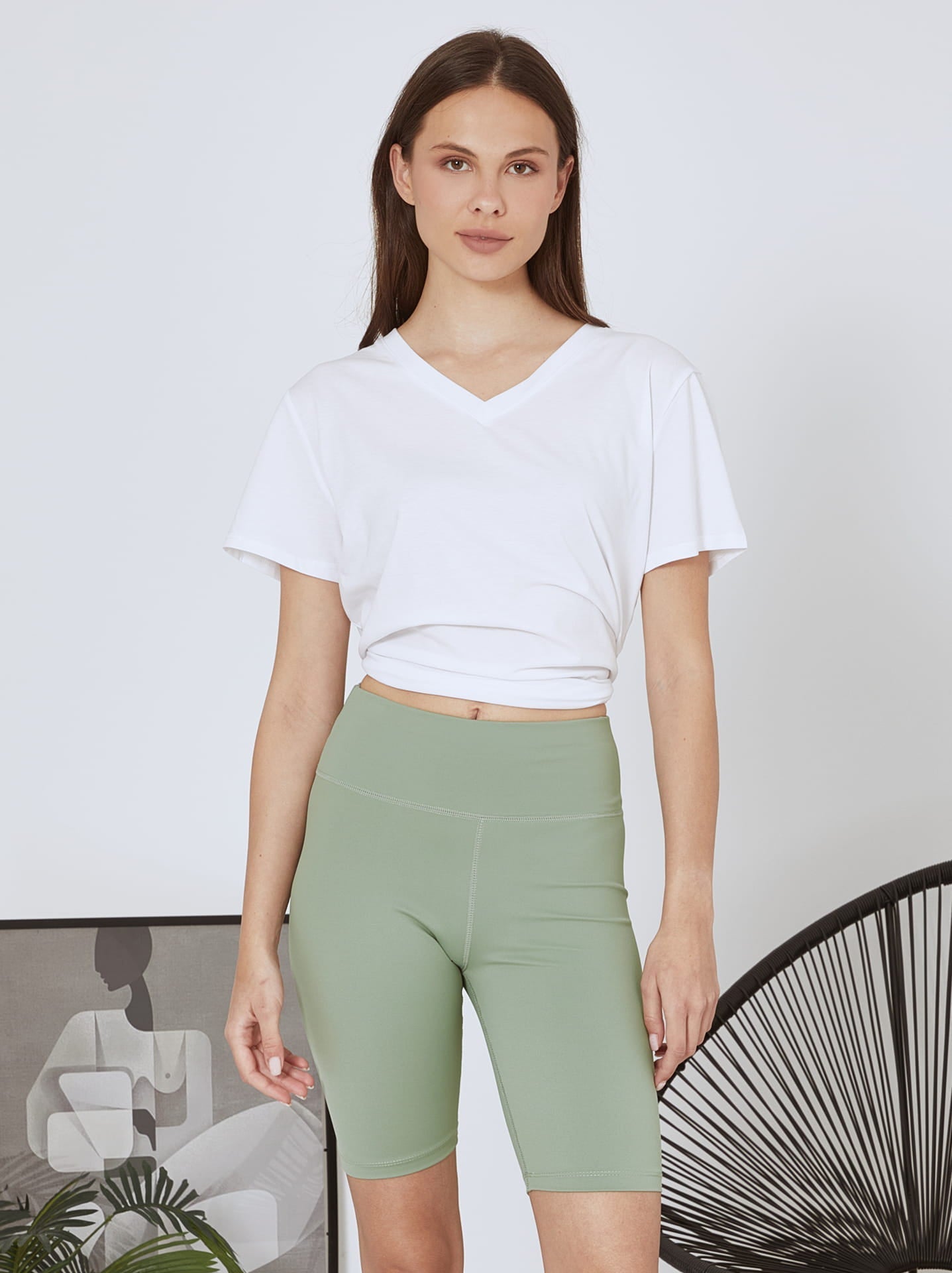 Fietsbroek met hoge taille