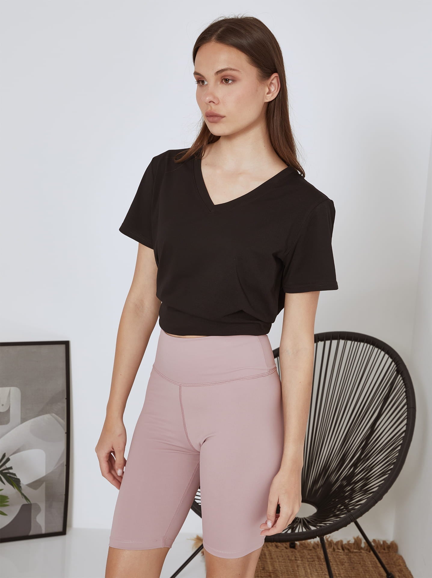 Fietsbroek met hoge taille