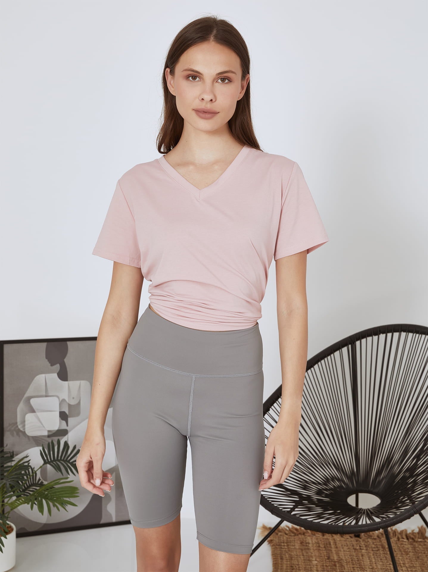 Fietsbroek met hoge taille