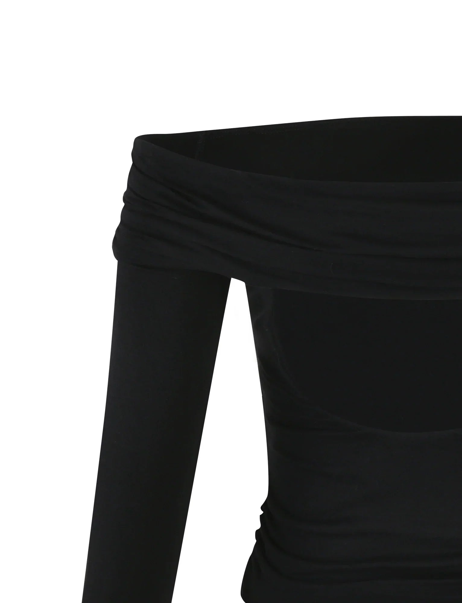 Chic off shoulders topp med ryggutskärning