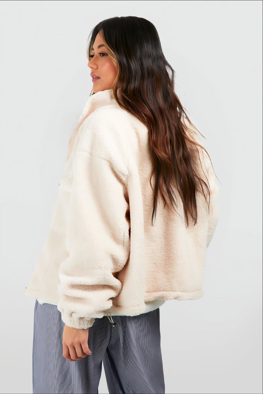 Kaia Zacht Jack met Rits en Capuchon