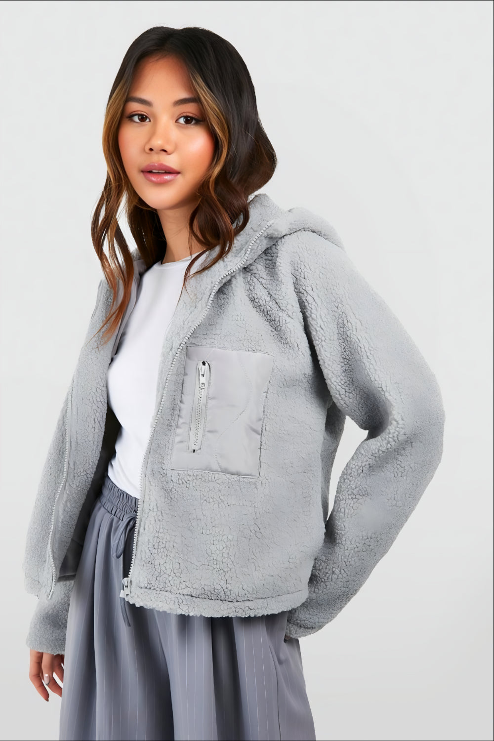 Kaia Zacht Jack met Rits en Capuchon