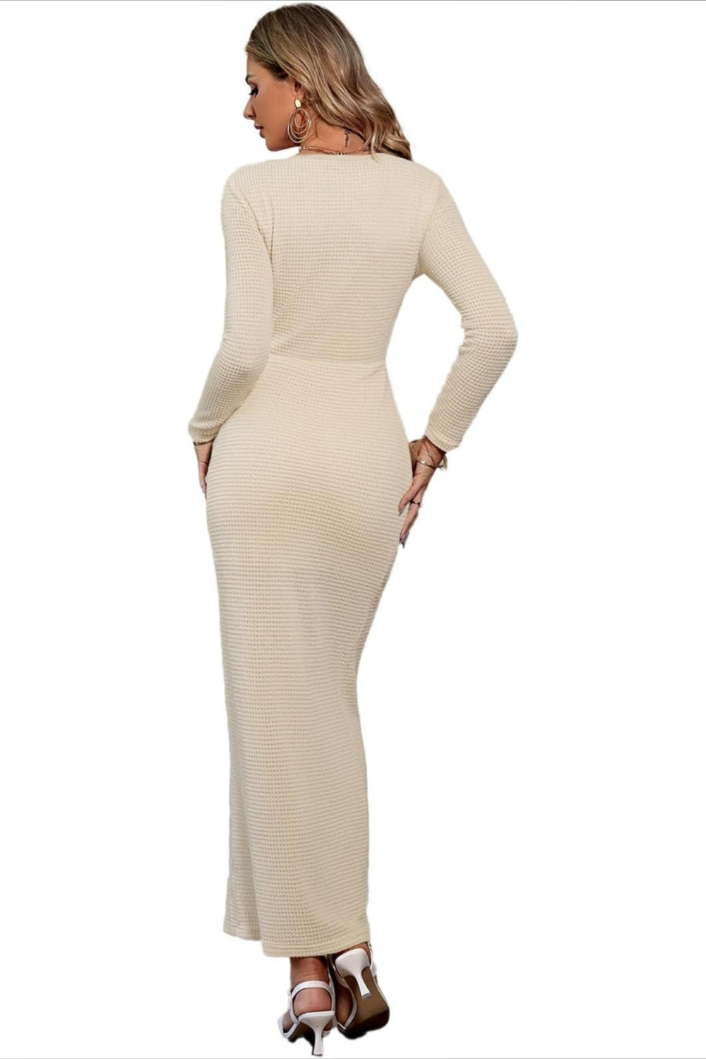 DAMES CASUAL JURK MET LANGE MOUWEN