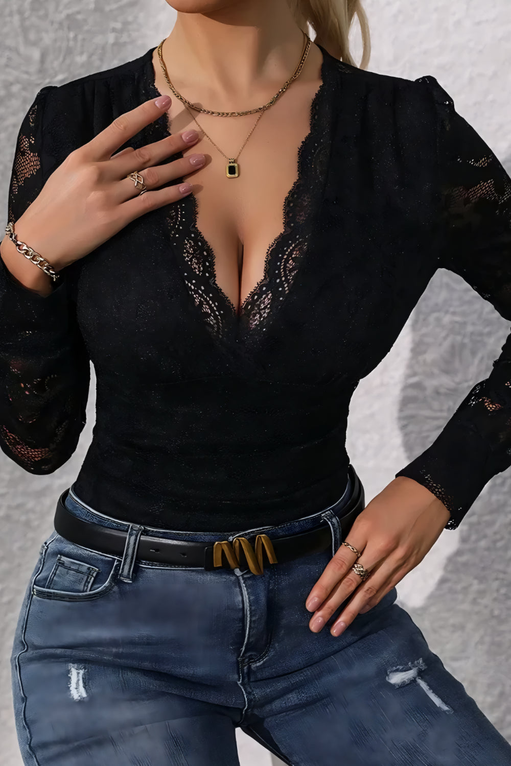 LUXE LACE-UP BODYSUIT